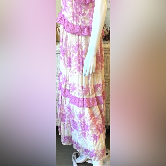 Spell & the Gypsy Collective organic cotton blend Pink ruffled dress size Medium - Picture 10 of 13